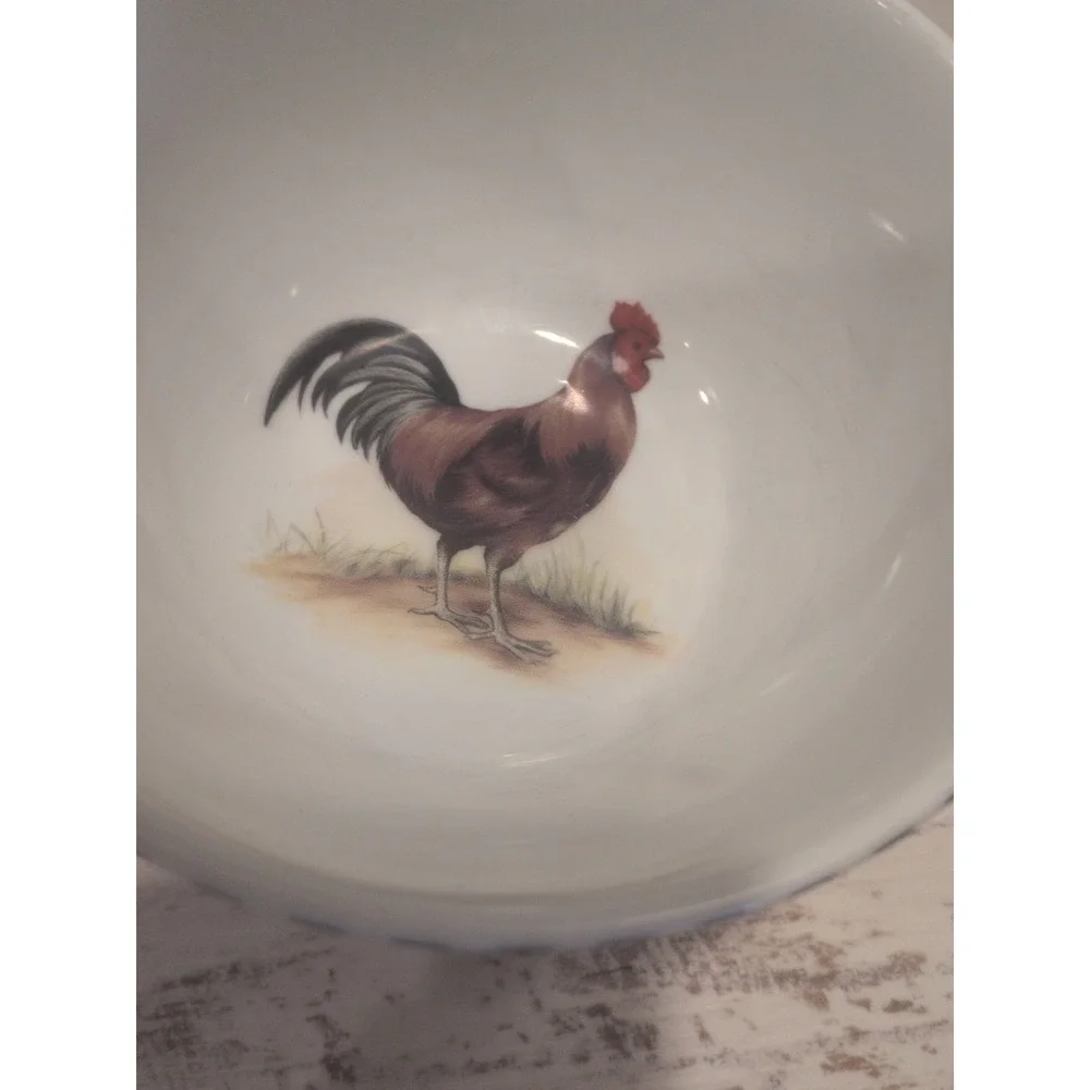 Williams Sonoma Rooster Coupe Cereal Bowl 5.5 Inch Discontinued